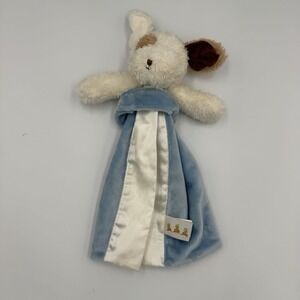 Bunnies by the Bay Blue Puppy Skipir Satin Blanket Plush 11" Stuffed Toy Lovey